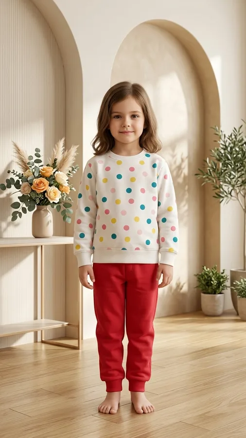 Kids Polka Dot Sweatshirt